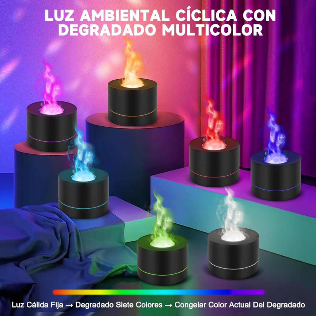 Humidificador con proyección de cielo estrellado